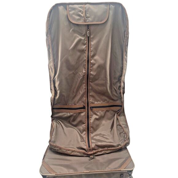 Oleg Cassini Luggage Travel Bag Folding Suitcase Suit/Garment Combo Retro Set - Picture 5 of 12